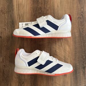 Adidas Adipower Weightlifting 3 Cloud White Blue Men Size 9.5 Shoes JP9872